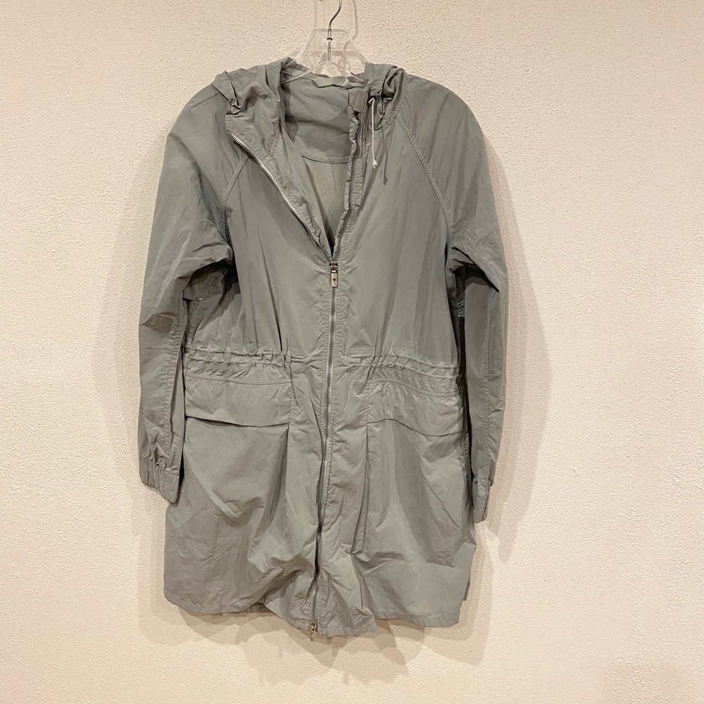 lululemon athletica Light Gray Hooded Anorak Jacket - Picture 2 of 9